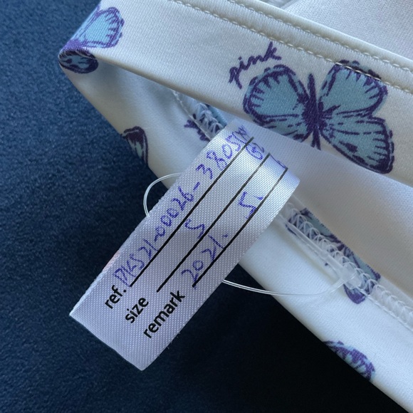 NWOT Victoria’s Secret Pink Butterfly Halter Push Up Swim Top - Picture 4 of 4